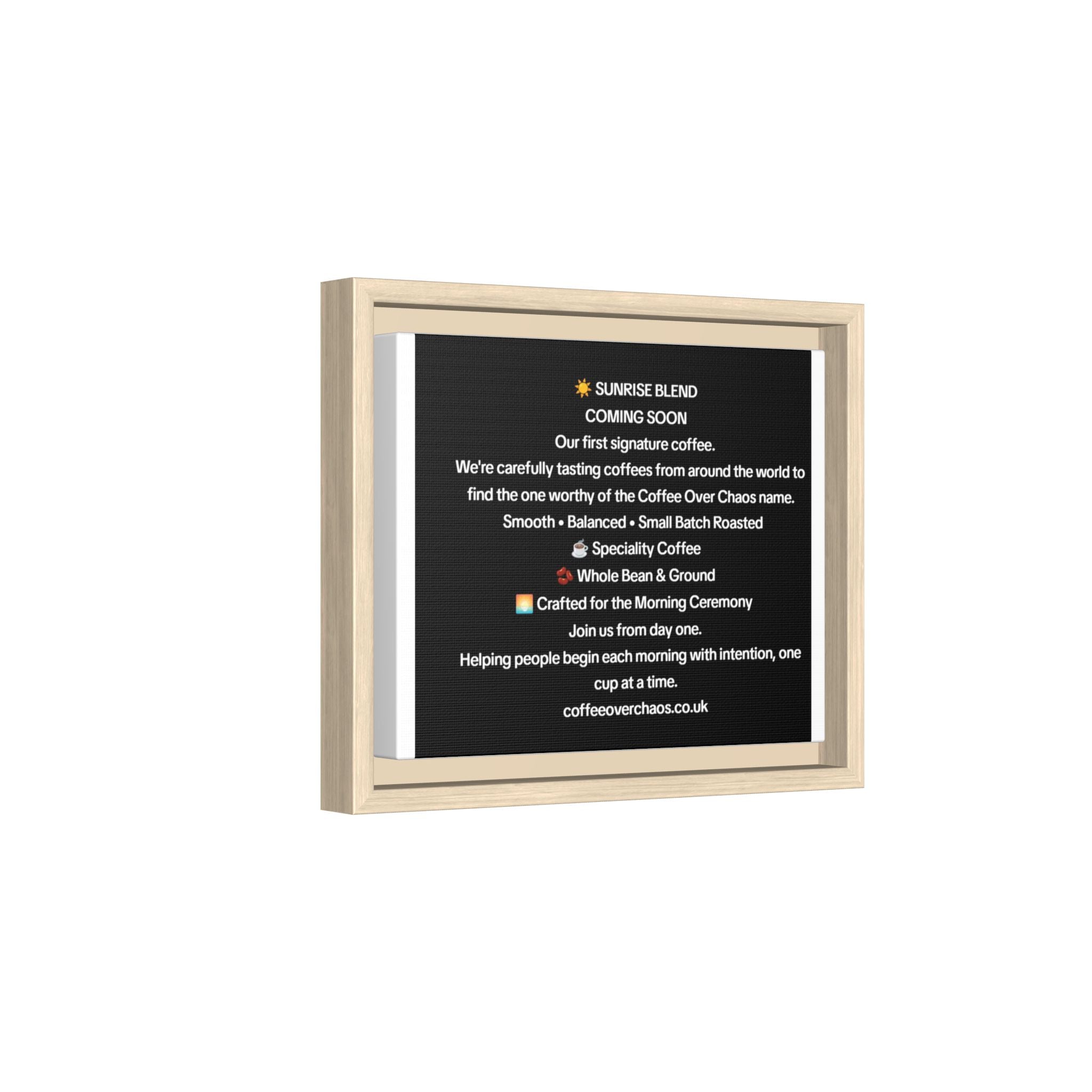 Matte Canvas, Framed (Multi-color)
