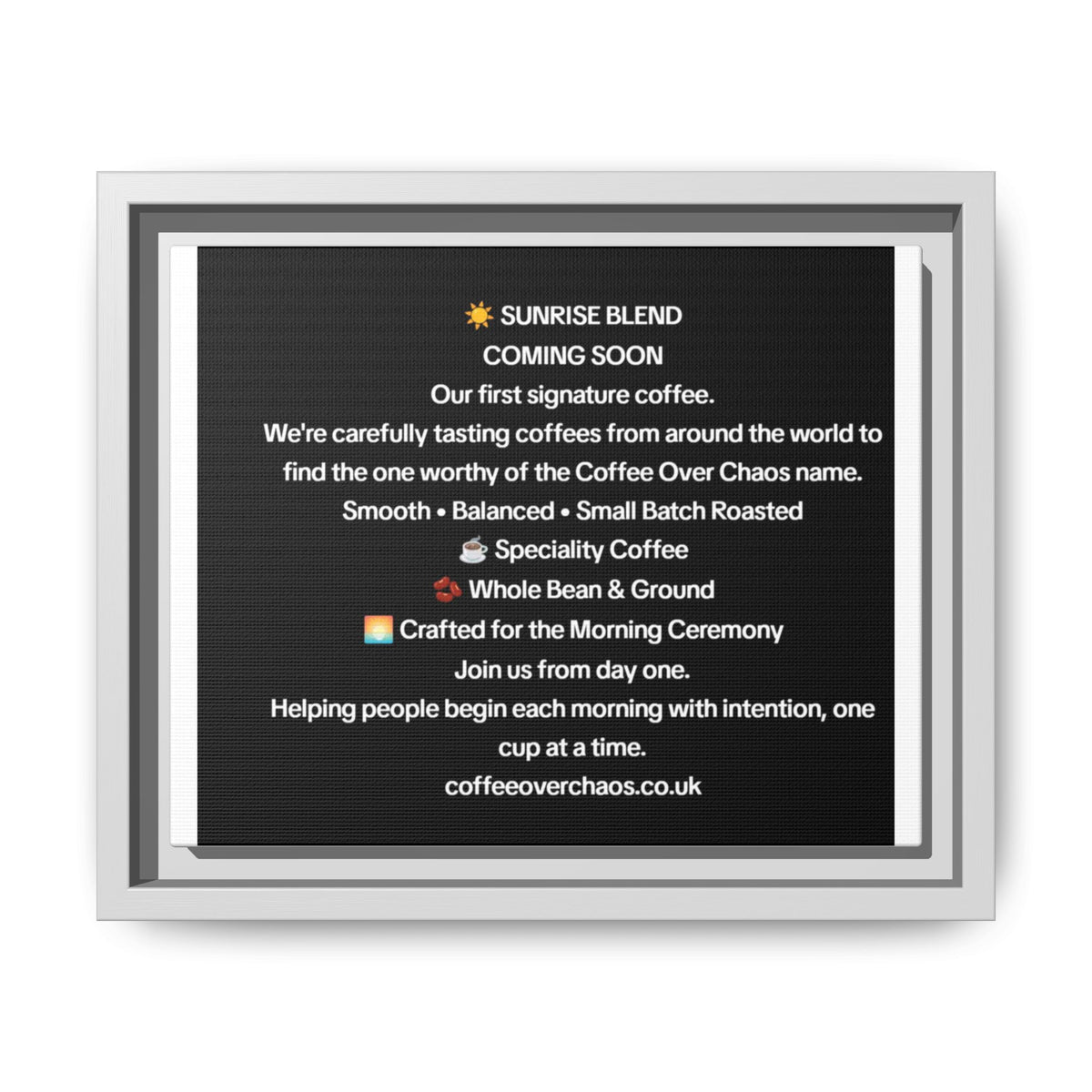 Matte Canvas, Framed (Multi-color)