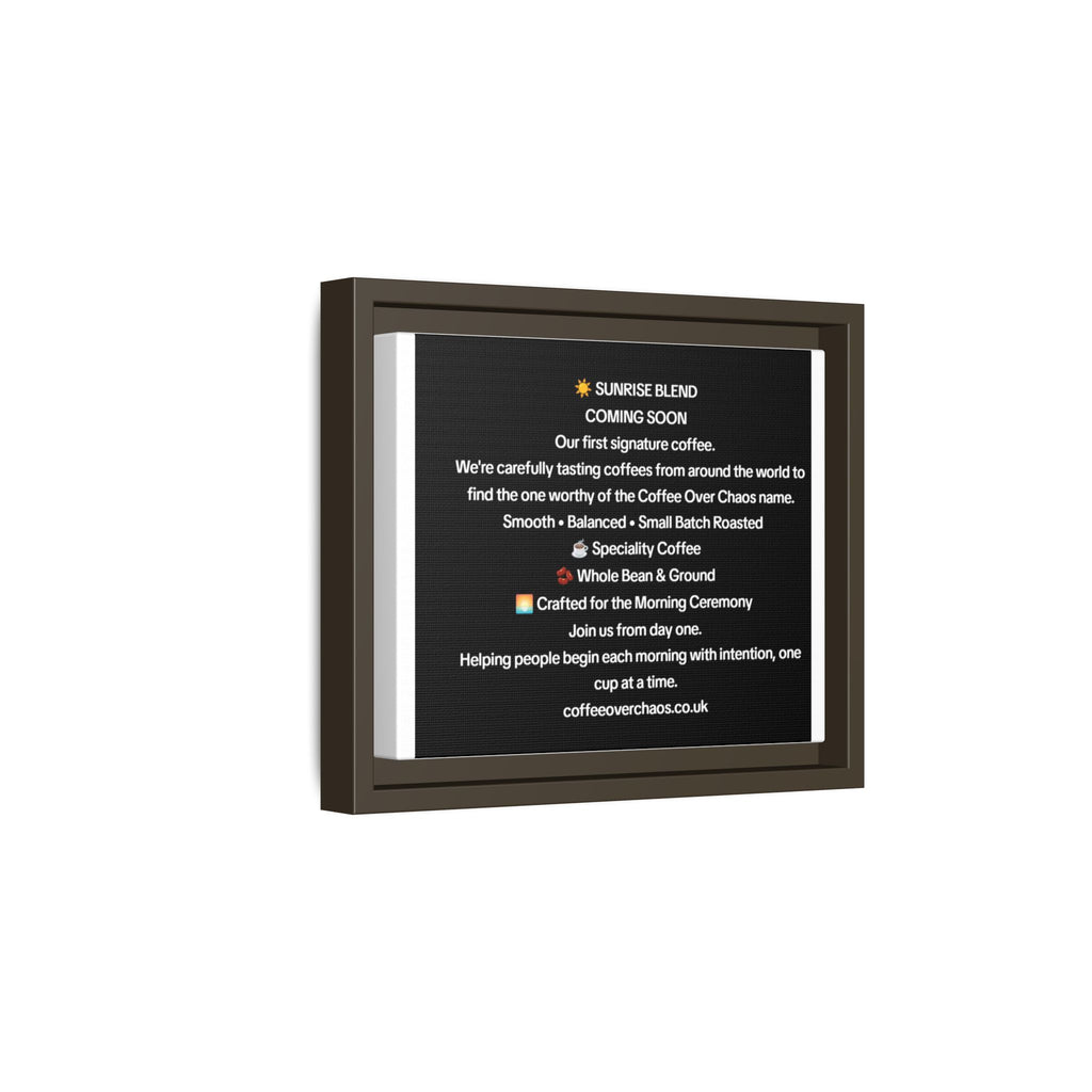 Matte Canvas, Framed (Multi-color)
