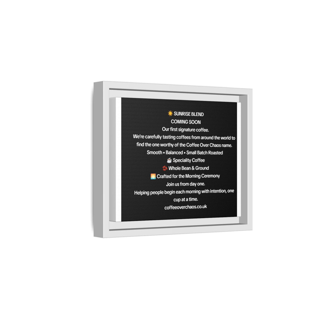 Matte Canvas, Framed (Multi-color)
